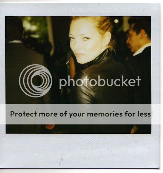 johnny depp and kate moss by annie. Kate Moss in a leather dress